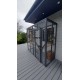 8ft long x 3ft wide x 7.5" tall Catio / Cat lean to Painted Grey